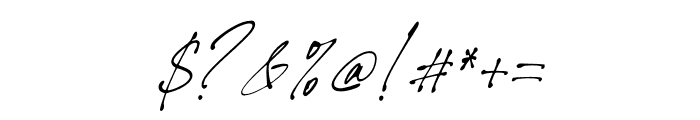 Hunterland Italic Font OTHER CHARS