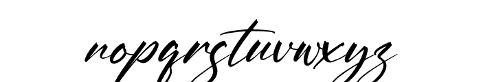 Hunterland Signature Italic Font LOWERCASE