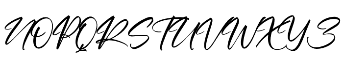 Hunterland Signature Font UPPERCASE