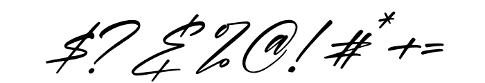 Hunterlost Italic Font OTHER CHARS