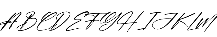 Hunterlost Italic Font UPPERCASE