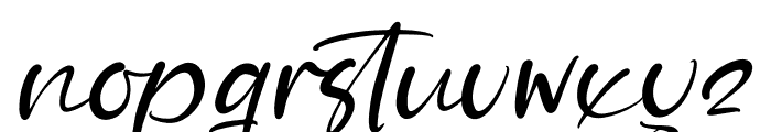 Hunters Fastera Italic Font LOWERCASE