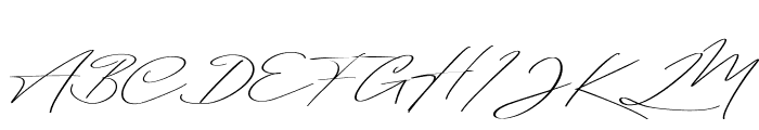 Huntington Signature Font UPPERCASE