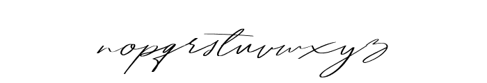 Huntington Signature Font LOWERCASE