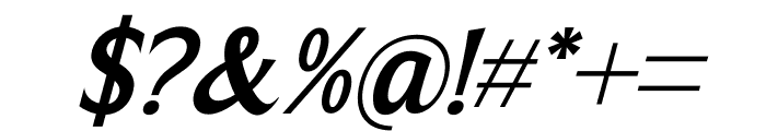 Huntrela Italic Font OTHER CHARS