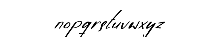 Huntsparkle Italic Font LOWERCASE