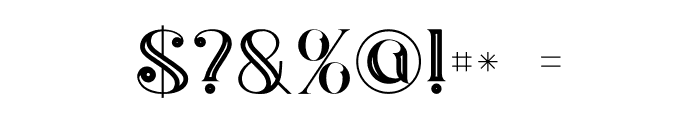 Hurley Inline Font OTHER CHARS