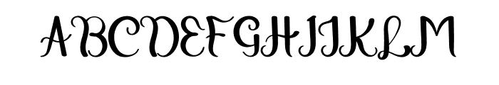 Hursty Font UPPERCASE