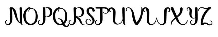 Hursty Font UPPERCASE