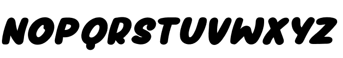 Hurtz-Italic Font UPPERCASE