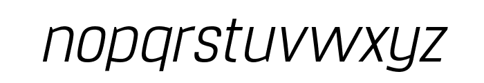 Hurufo & Numero Thin Italic Italic Font LOWERCASE