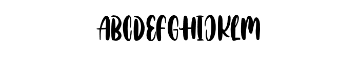 Hustcroft Font UPPERCASE