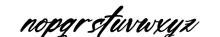 Hustfelds Rashgella Italic Font LOWERCASE