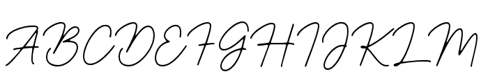 Hustine-Light Font UPPERCASE