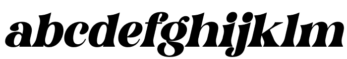 Hustle Bright Italic Font LOWERCASE