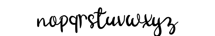 Hustton Font LOWERCASE