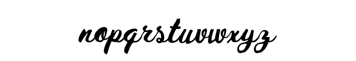 HustyBrush Font LOWERCASE