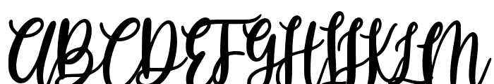 Huttely-Regular Font UPPERCASE