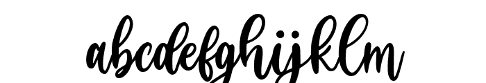 Huttely-Regular Font LOWERCASE