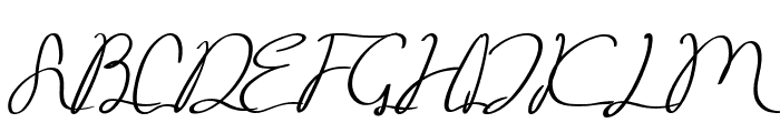Huzairy love Font UPPERCASE