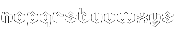 Hybrid Robot-Hollow Font LOWERCASE