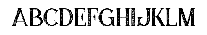 Hydrant Shadow grunge Font LOWERCASE