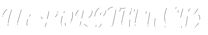 Hynata Shadow Font UPPERCASE