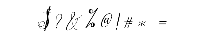 HypatiaScript-Italic Font OTHER CHARS