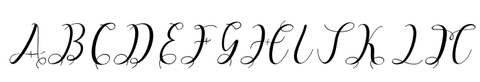 HypatiaScript-Italic Font UPPERCASE