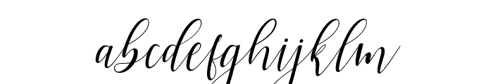 HypatiaScript-Italic Font LOWERCASE