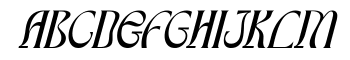 Hypne Pop Light Slanted Font LOWERCASE