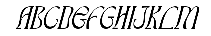 HypnePop-ExtraLightSlanted Font LOWERCASE