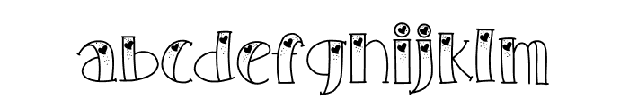 I Fall In Love You Font LOWERCASE