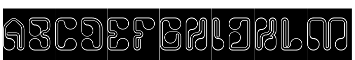 IMAGINE INFINITY-Hollow-Inverse Font UPPERCASE