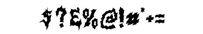 INFERNALCHAOS Font OTHER CHARS