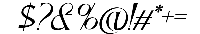 INTRICATE NARRATIVE REGULAR ITALIC Font OTHER CHARS