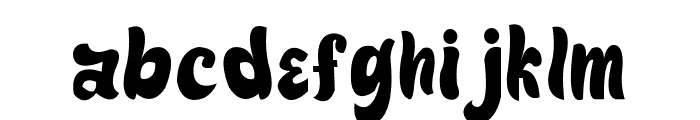 Ice Cream Caramel Font-Regular Font LOWERCASE