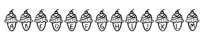 Ice Creamy Regular Font UPPERCASE