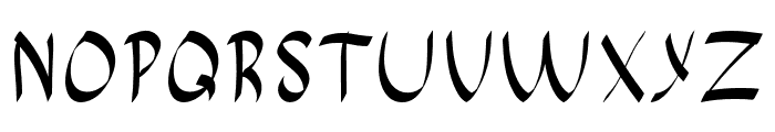 Ikazuchi-Regular Font UPPERCASE