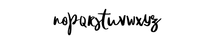Imperfectly-Regular Font LOWERCASE