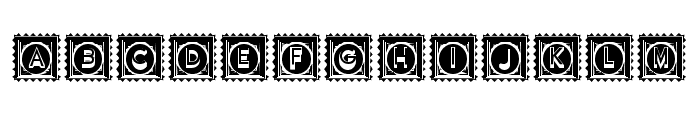 Impression Vintage Negative Regular Font LOWERCASE
