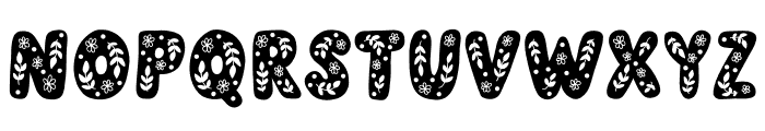In Bloom Font UPPERCASE