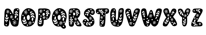 In Bloom Font LOWERCASE