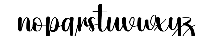 In Valentine Font LOWERCASE