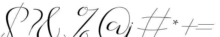 Indah Signature Regular Font OTHER CHARS