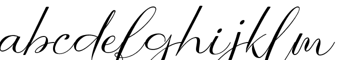 Indah Signature Regular Font LOWERCASE