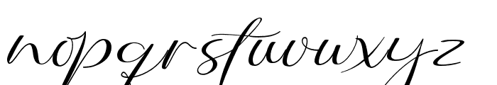 Indah Signature Regular Font LOWERCASE