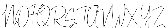 Indesign Signature Font UPPERCASE