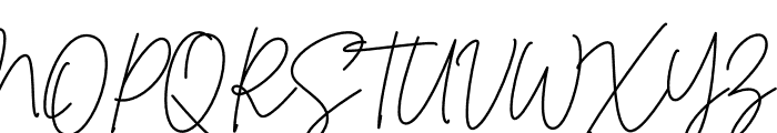 Indiana Signature Font UPPERCASE