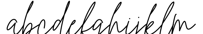 Indiana Signature Font LOWERCASE